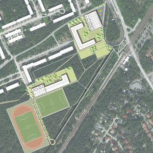 Zum neuen städtebaulichen Entwurf des Sport- und Schulstandorts Waldstadt Süd